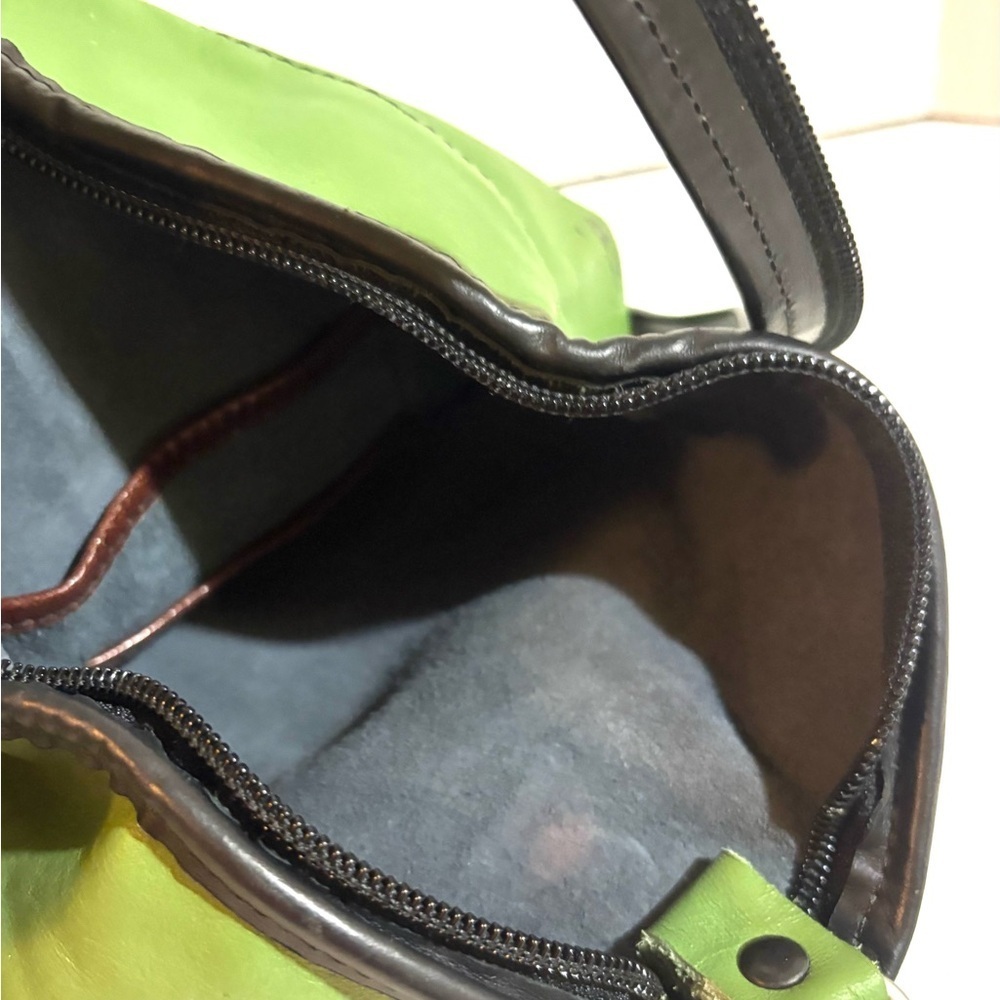Chic Green Leather Backpack - Picture 8 of 8